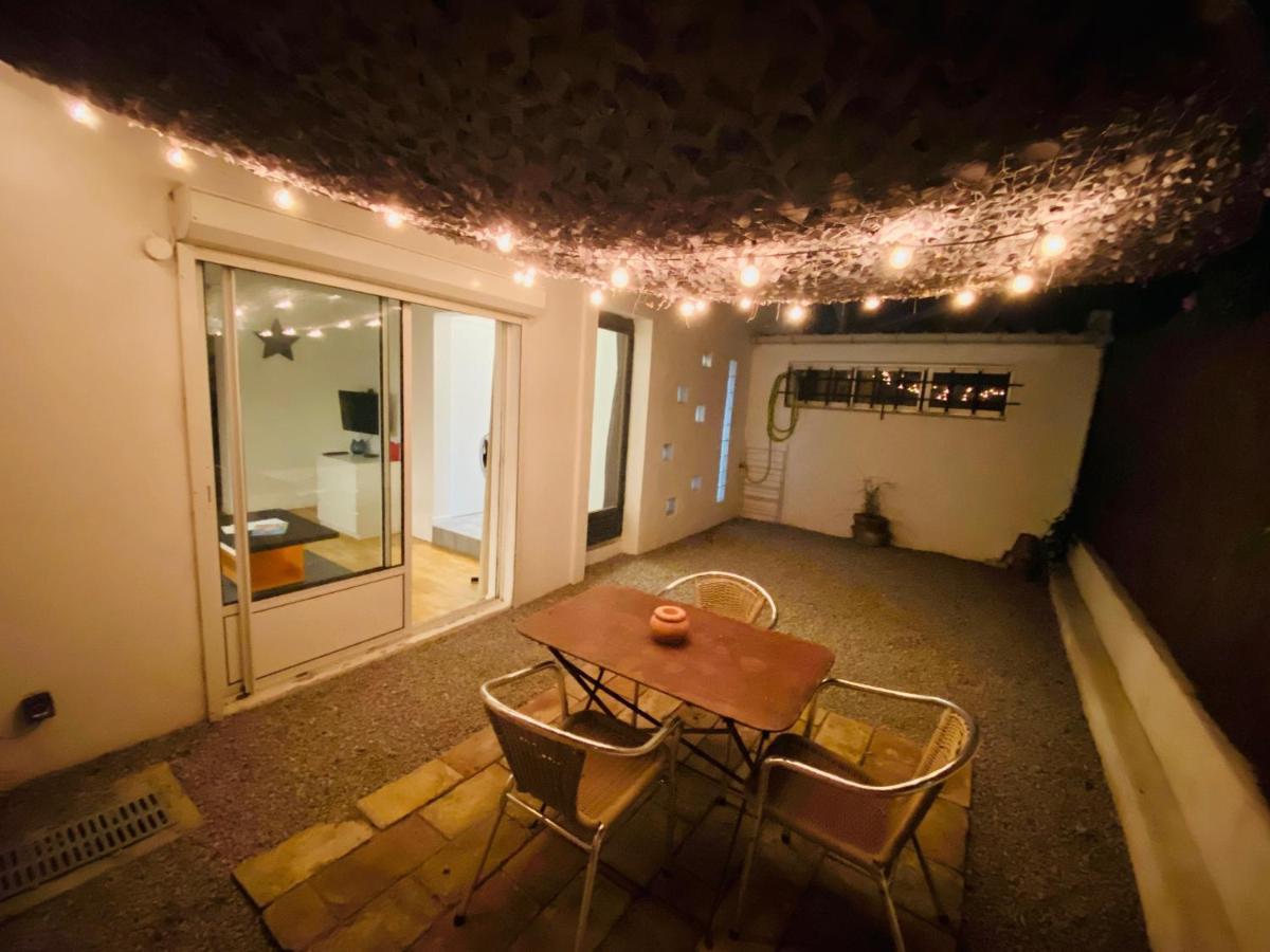 Apartamento Grand studio de 38m2 et cour indépendante de 25m2 dont wifi et Netflix Montpellier Exterior foto